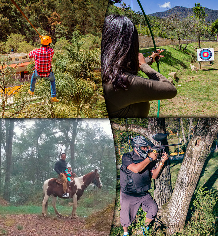 que hacer en zacapoaxtla, alberas, tirolesa, gotcha, cabañas